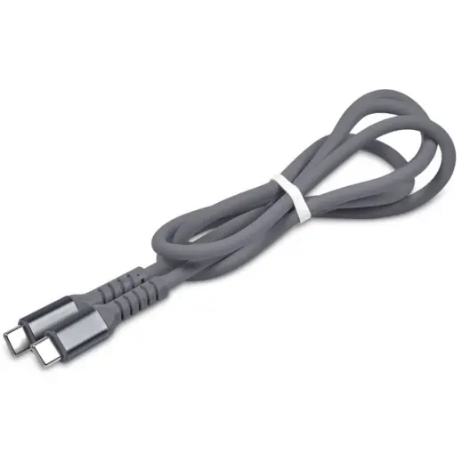 Altitude Mable Fast Charge Type-C to Type-C Charging Cable in Pouch Grey Cable